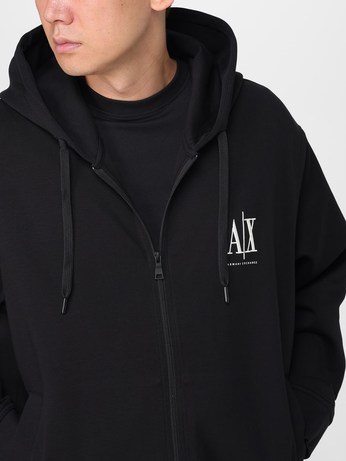 ARMANI EXCHANGE SUDADERA: Sudadera hombre Armani Exchange, Negro - Img 4