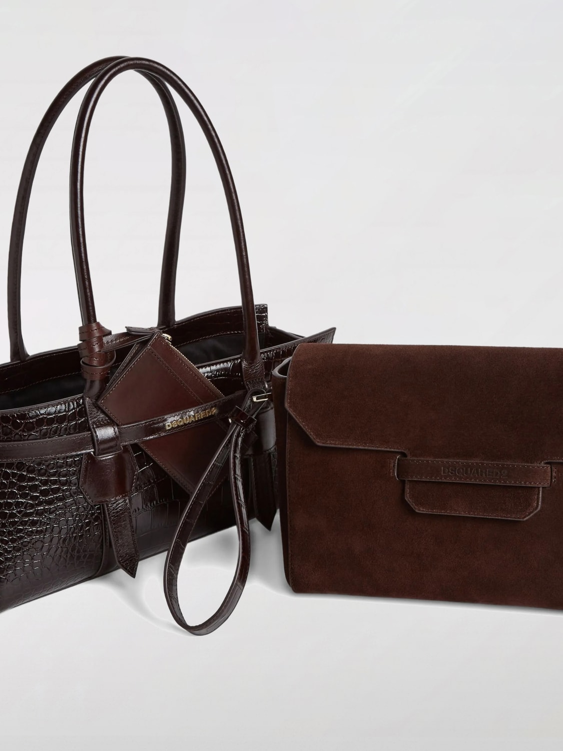 DSQUARED2 SHOULDER BAG: Shoulder bag woman Dsquared2, Brown - Img 3