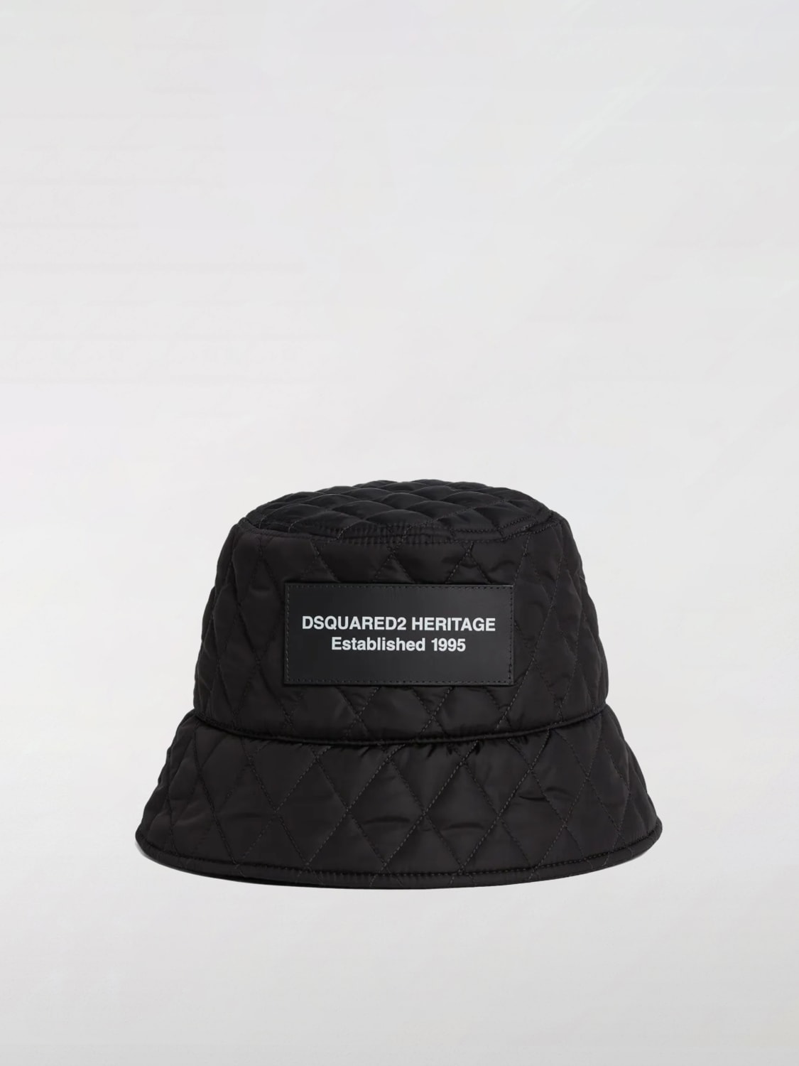 DSQUARED2 CAPPELLO: Cappello Dsquared2 in nylon matelassè , Nero - Img 1