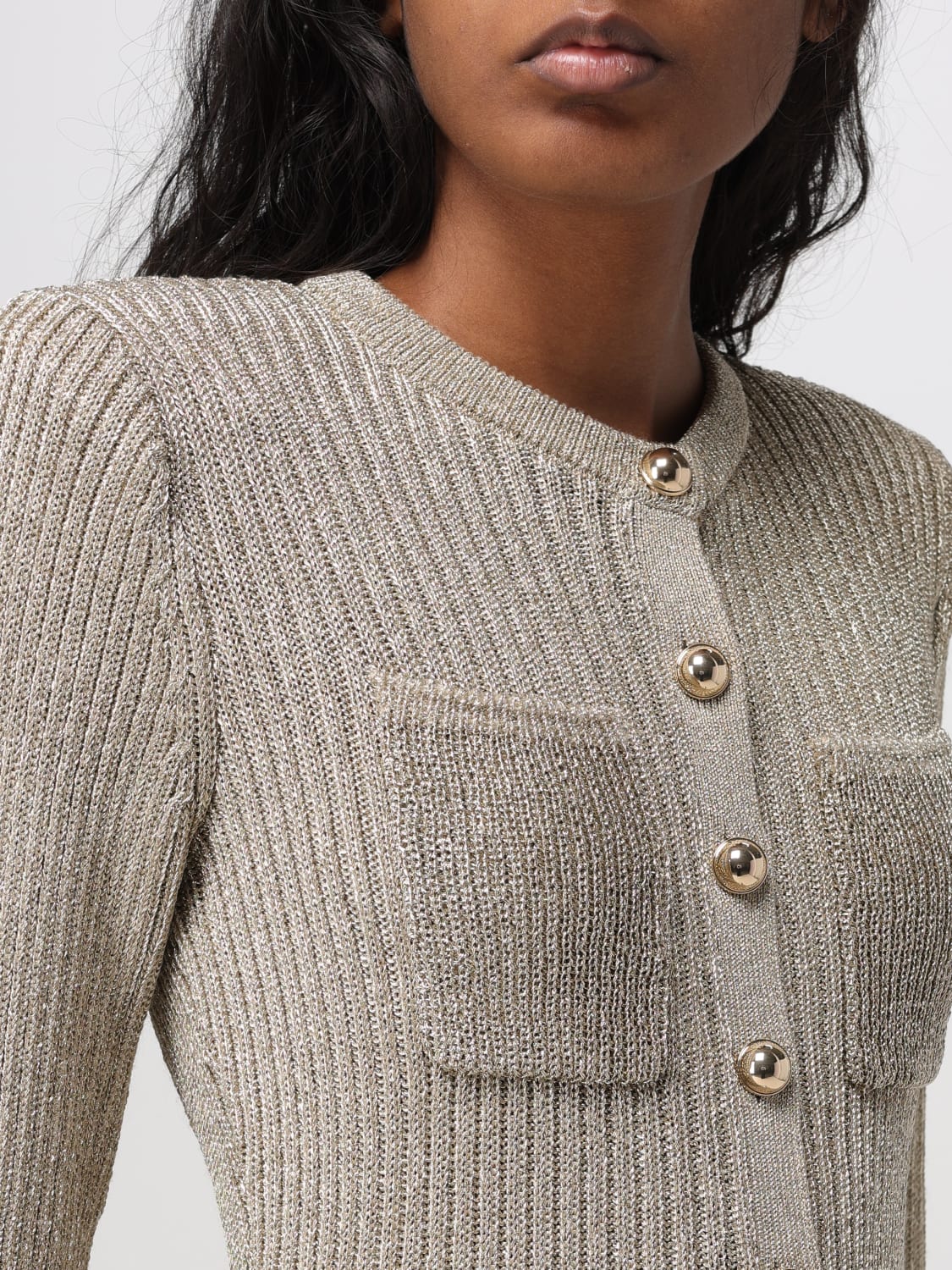 SELF-PORTRAIT ABITO: Abito in maglia Self-Portrait , Marrone - Img 4