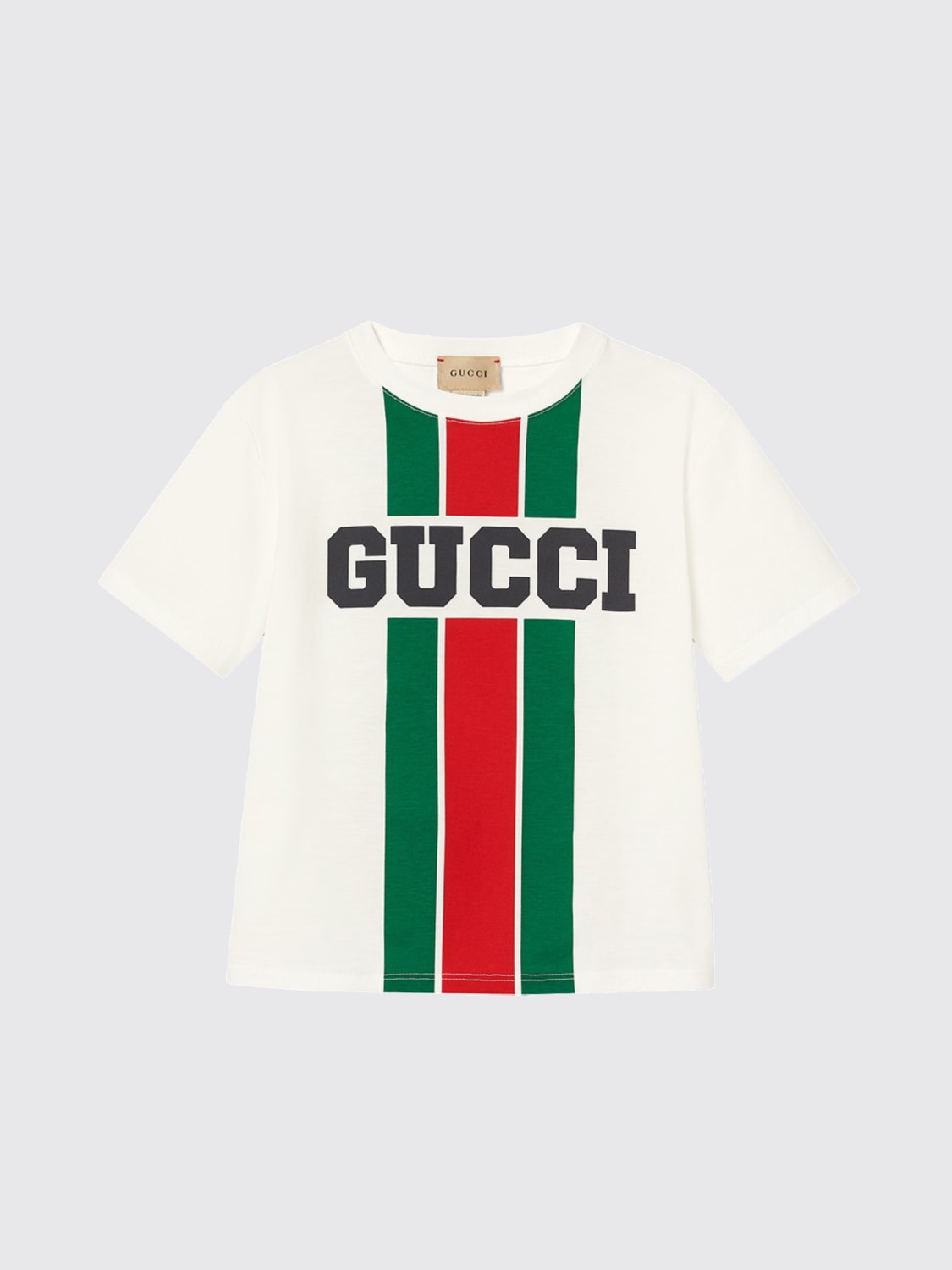 GUCCI T-SHIRT: T-shirt kids Gucci, White - Img 1