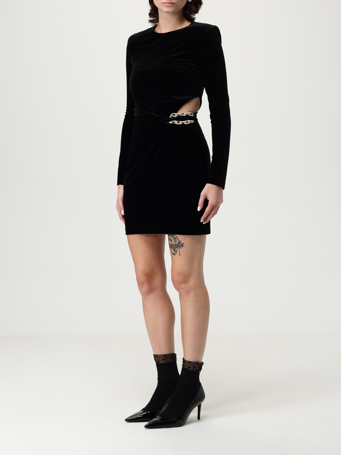 SELF-PORTRAIT ROBE: Robes femme Self-portrait, Noir - Img 3