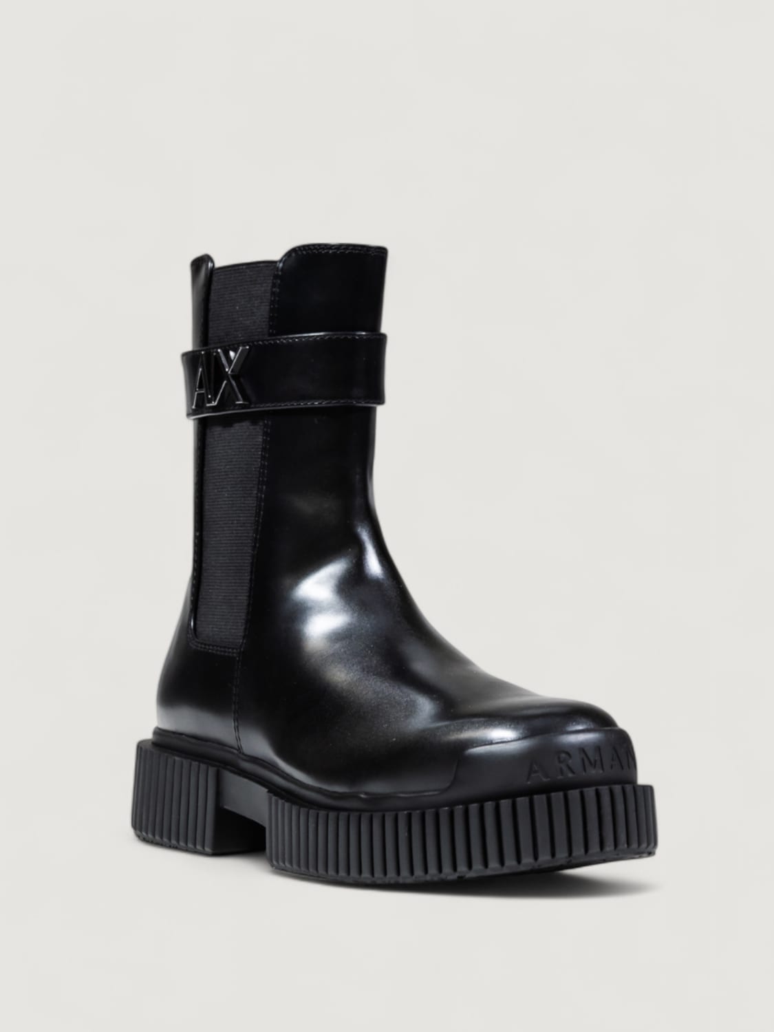 ARMANI EXCHANGE BOOTS: Boots woman Armani Exchange, Black - Img 2