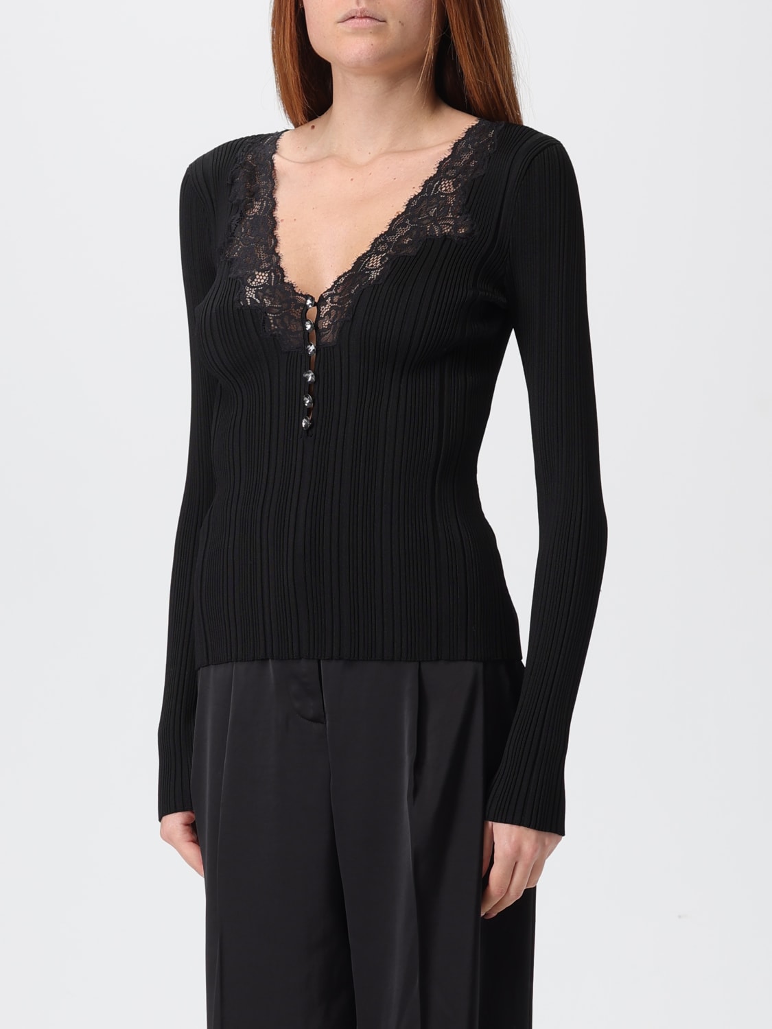 SELF-PORTRAIT TOP: Top woman Self-portrait, Black - Img 3