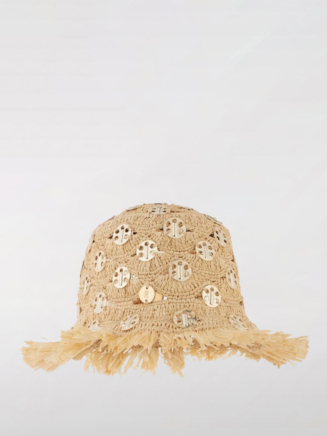 RABANNE HAT: Hat woman Rabanne, Brown - Img 1