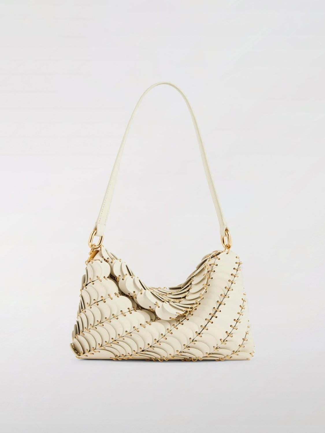 RABANNE SHOULDER BAG: Shoulder bag woman Rabanne, White - Img 1