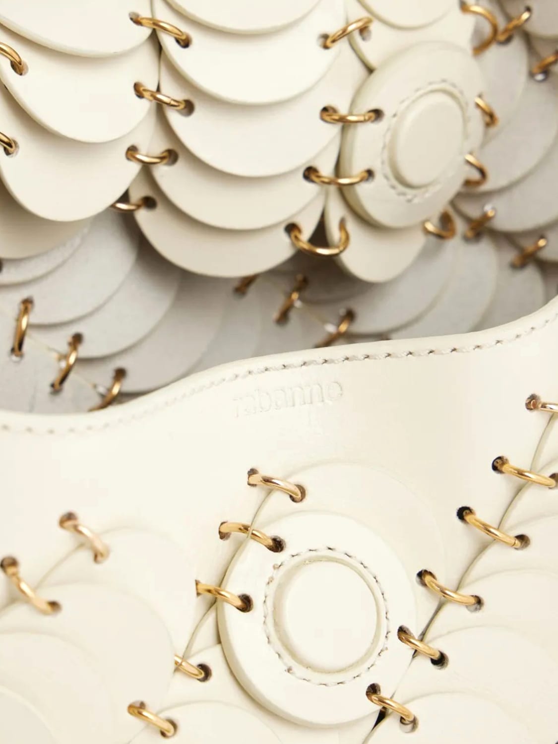 RABANNE SHOULDER BAG: Shoulder bag woman Rabanne, White - Img 3