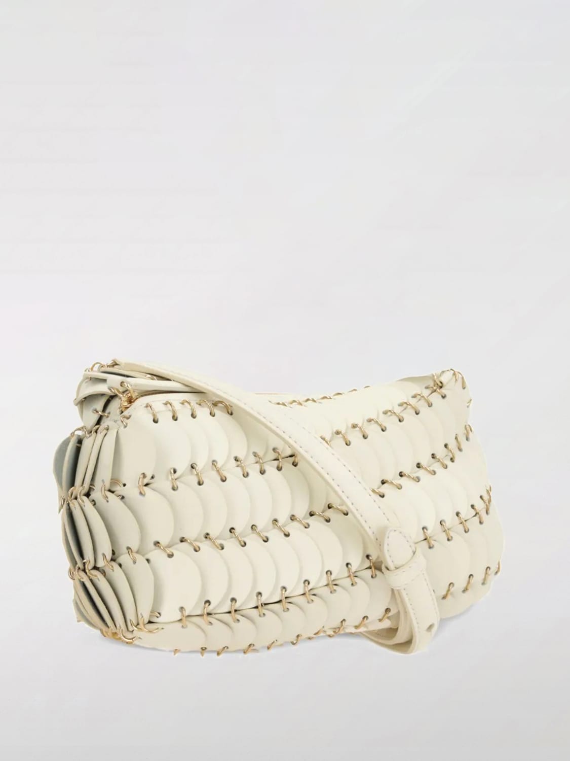RABANNE CROSSBODY BAG: Shoulder bag woman Rabanne, White - Img 2