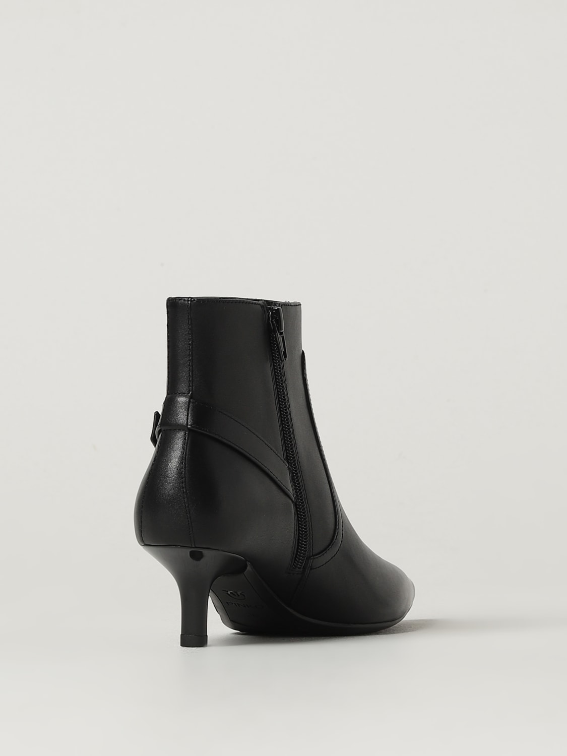 PINKO STIEFEL: Flache stiefeletten damen Pinko, Schwarz - Img 3