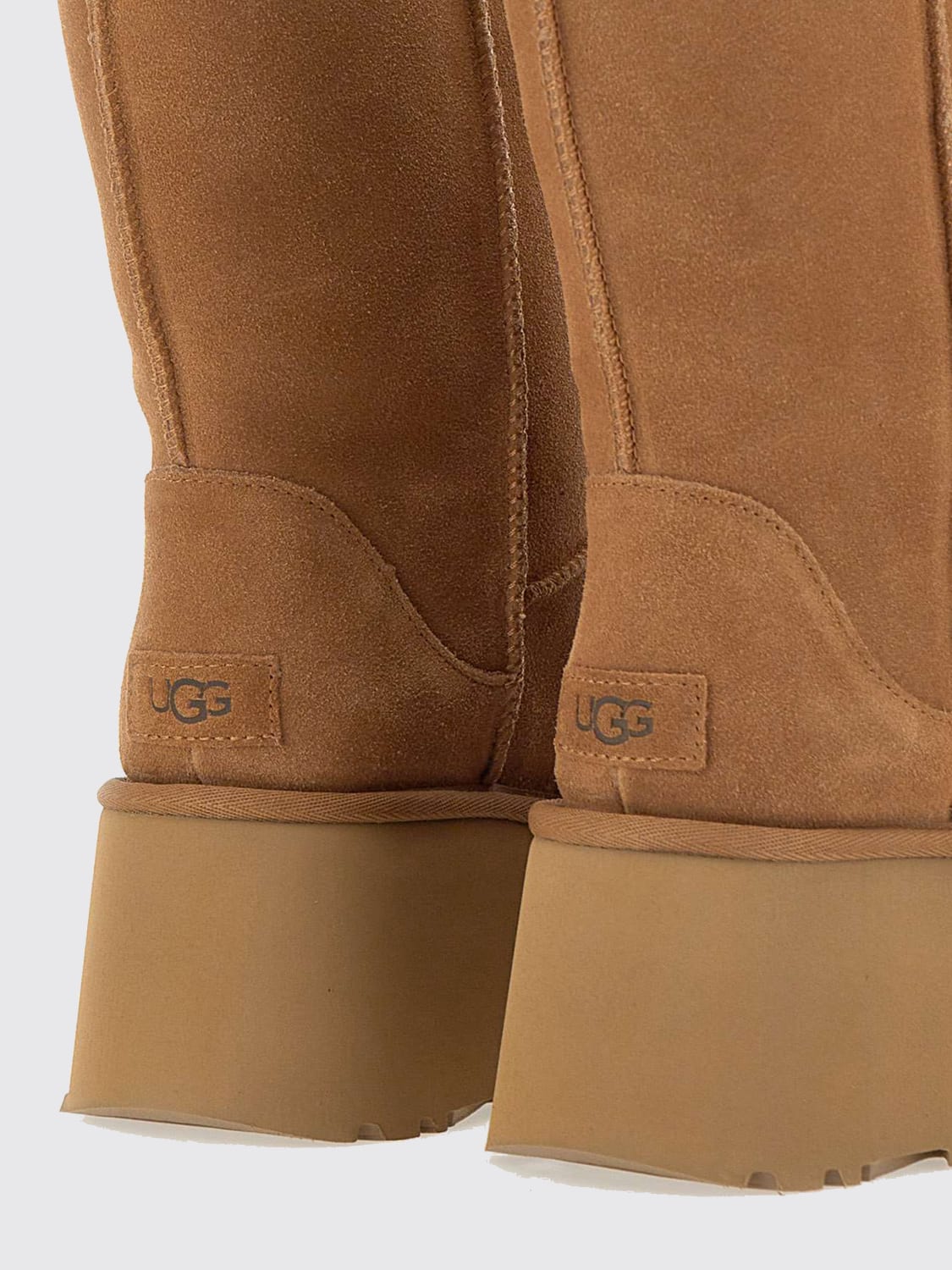 UGG STIVALI: Stivaletto Classic Short New Heights UGG in camoscio , Nocciola - Img 4