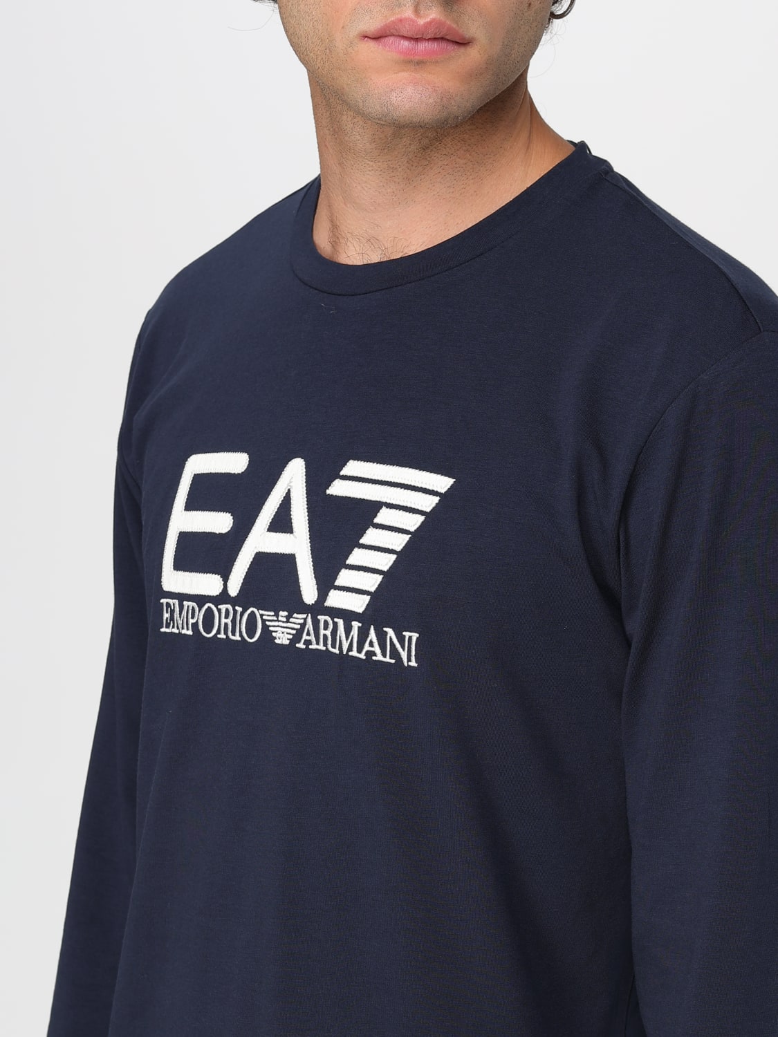 EA7 T-SHIRT: T-shirt men Ea7, Blue - Img 3