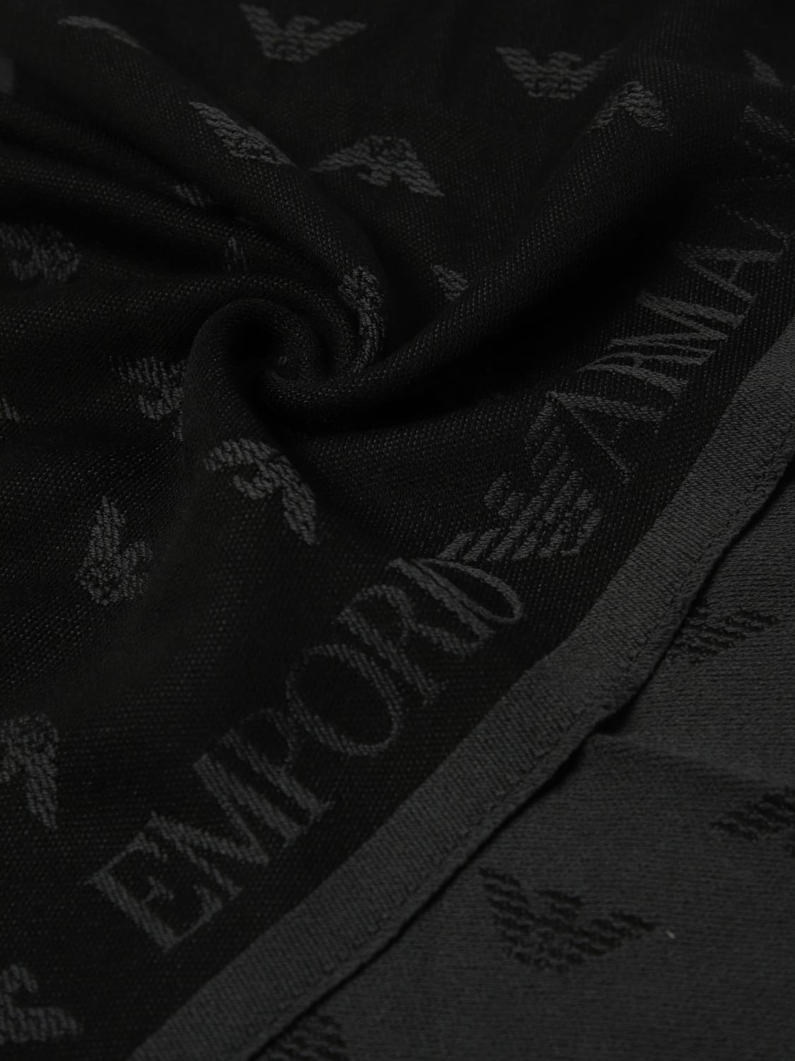 EMPORIO ARMANI SCARF: Scarf men Emporio Armani, Charcoal - Img 3