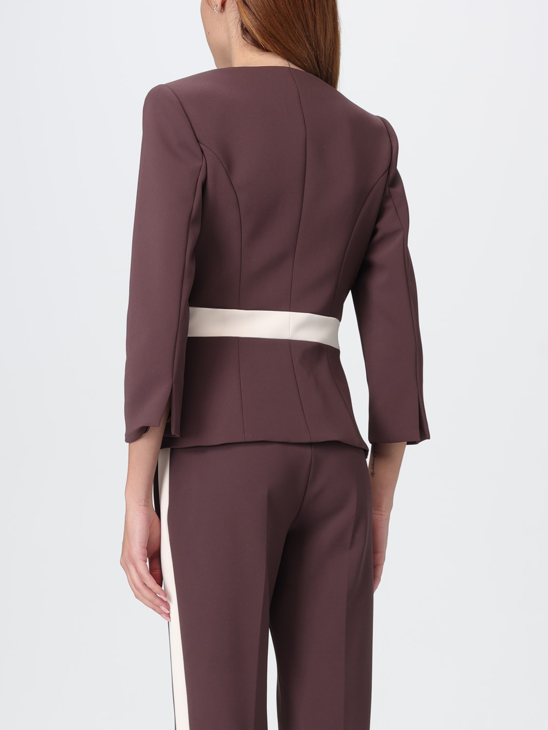 ELISABETTA FRANCHI JACKE: Blazer damen Elisabetta Franchi, Weinrot - Img 3