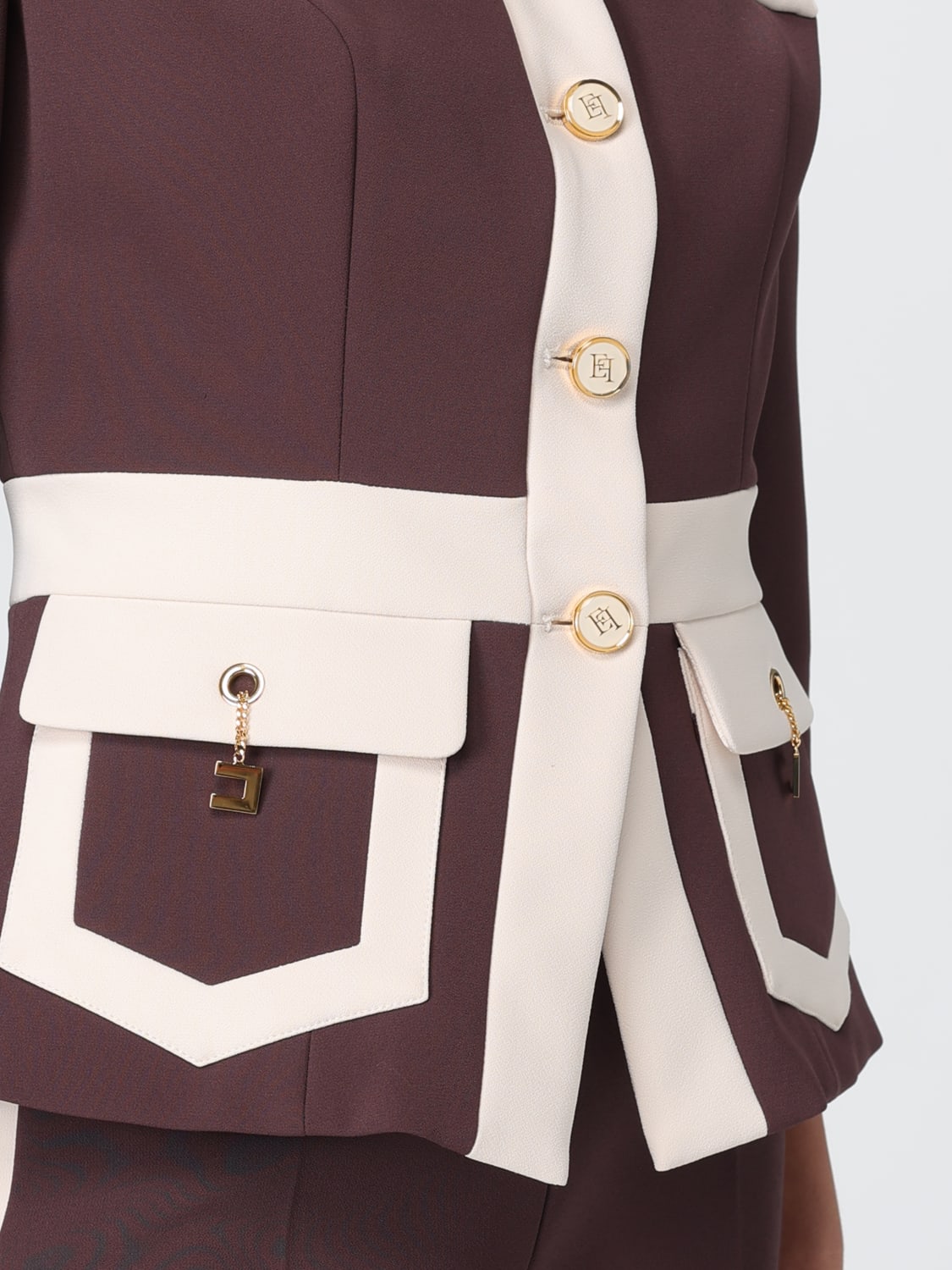 ELISABETTA FRANCHI JACKE: Blazer damen Elisabetta Franchi, Weinrot - Img 5