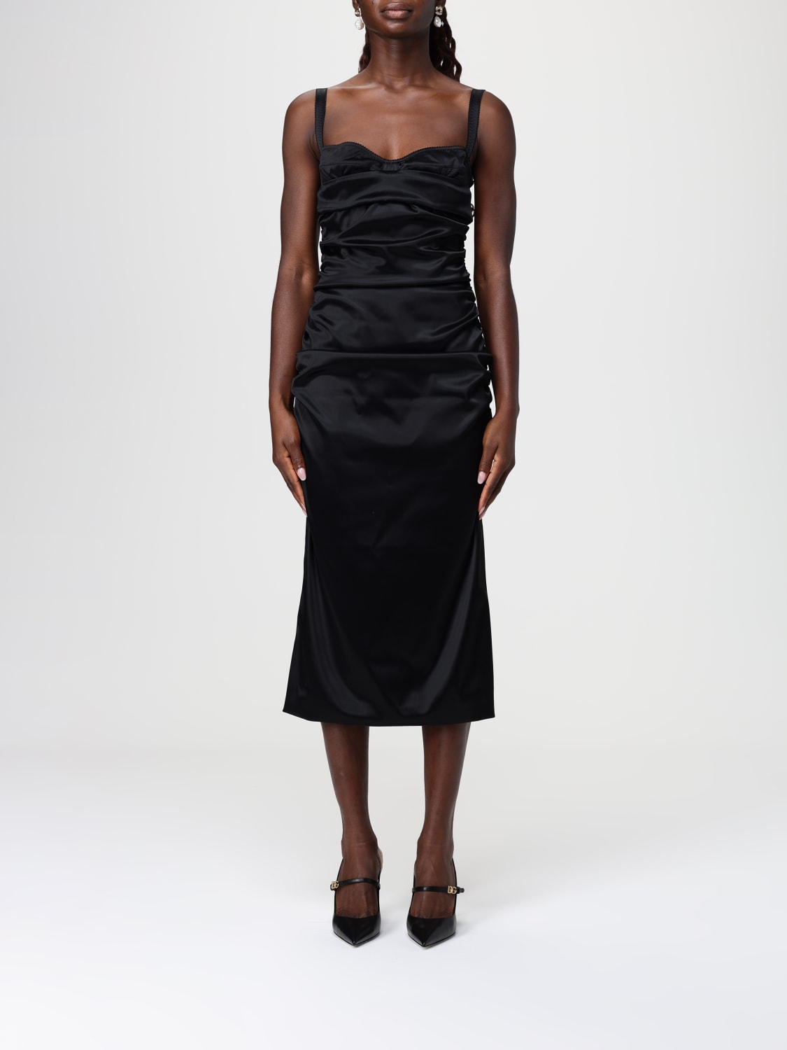 DOLCE & GABBANA ROBE: Robes femme Dolce & Gabbana, Noir - Img 1