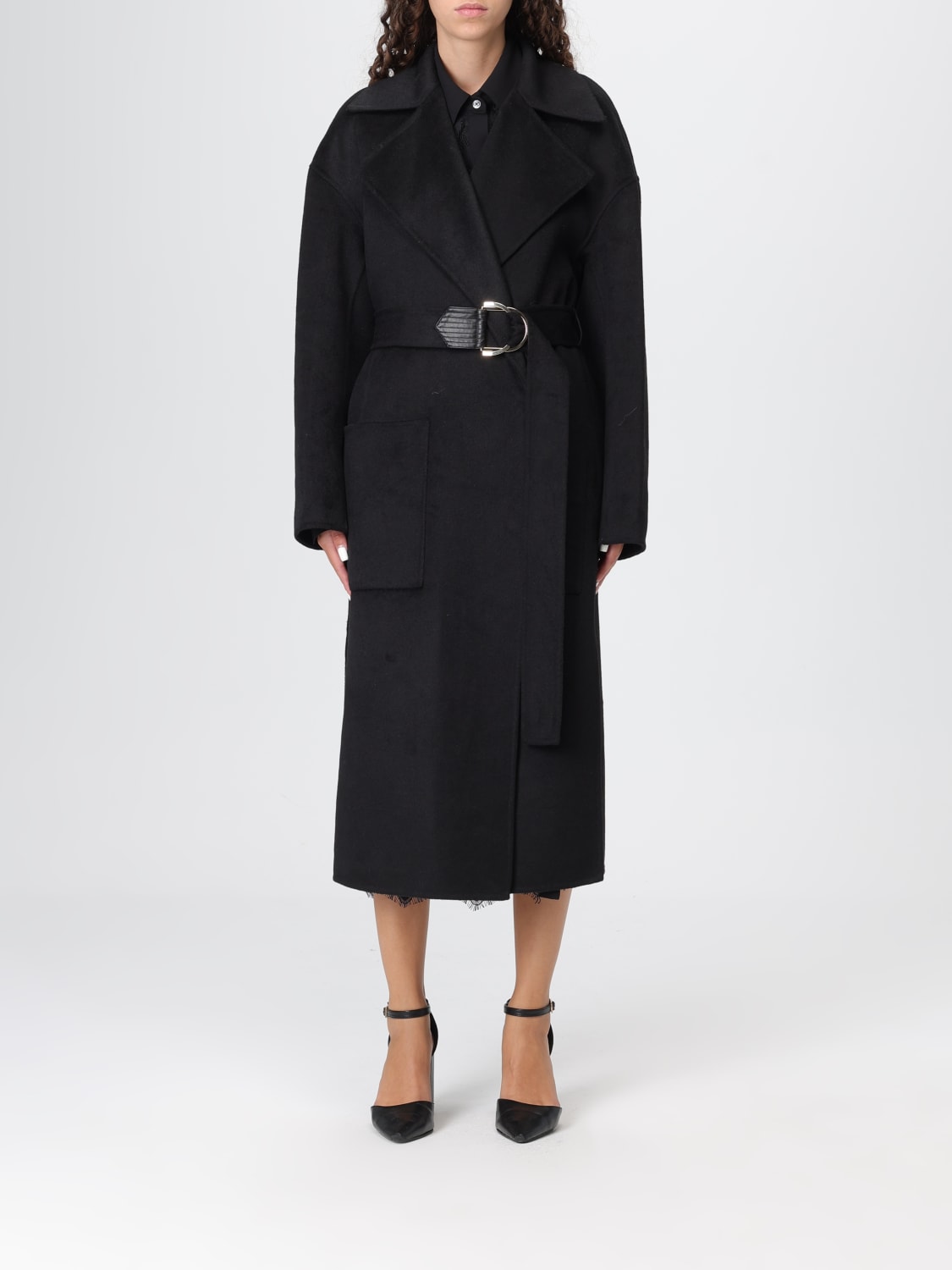 LIU JO COAT: Coat woman Liu Jo, Black - Img 1