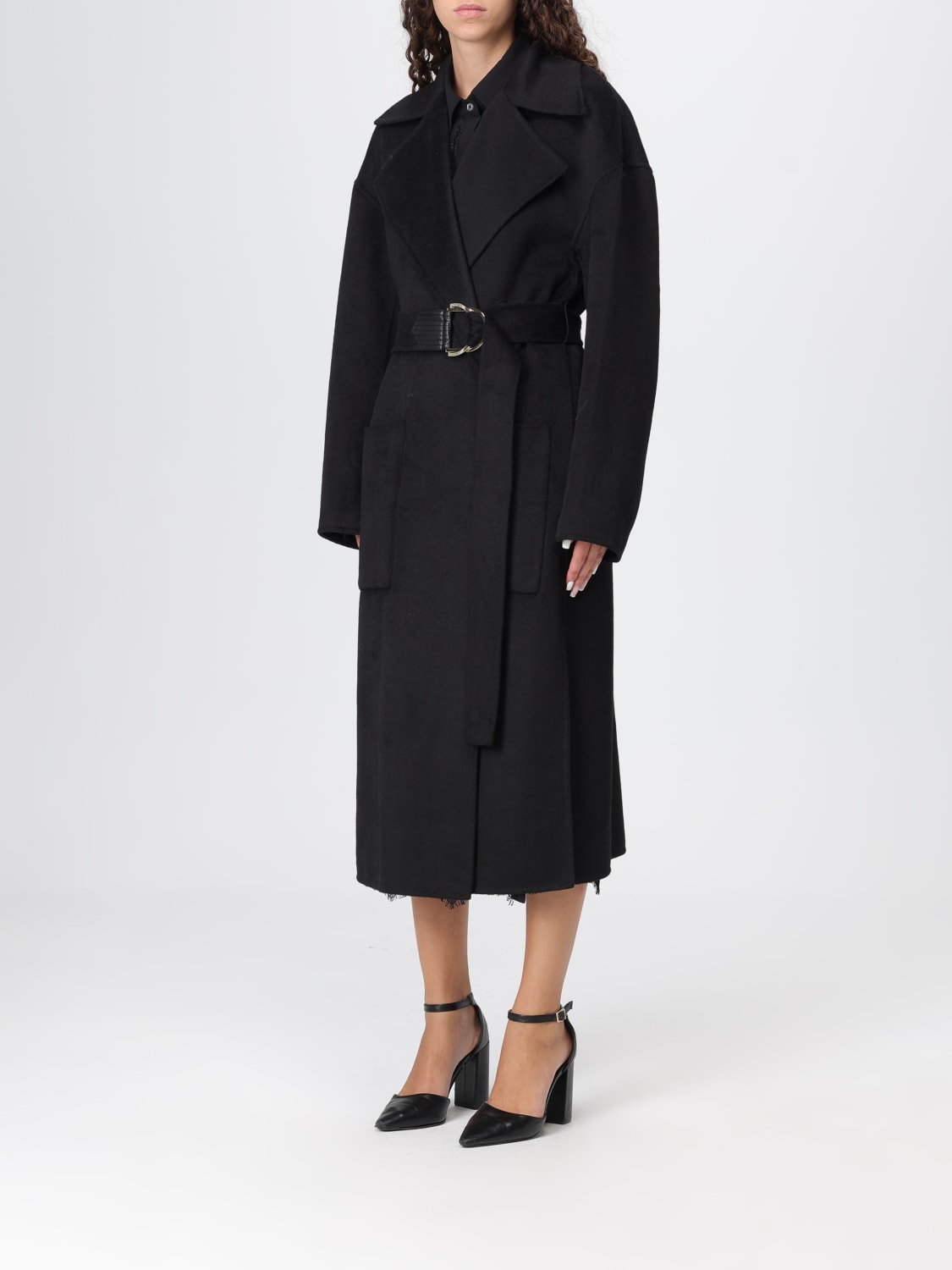 LIU JO COAT: Coat woman Liu Jo, Black - Img 3