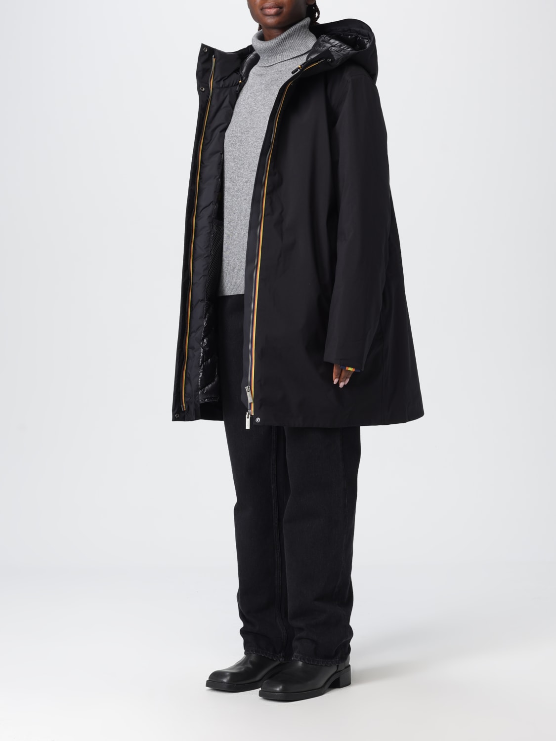 K-WAY JACKE: Jacke damen K-way, Schwarz - Img 3