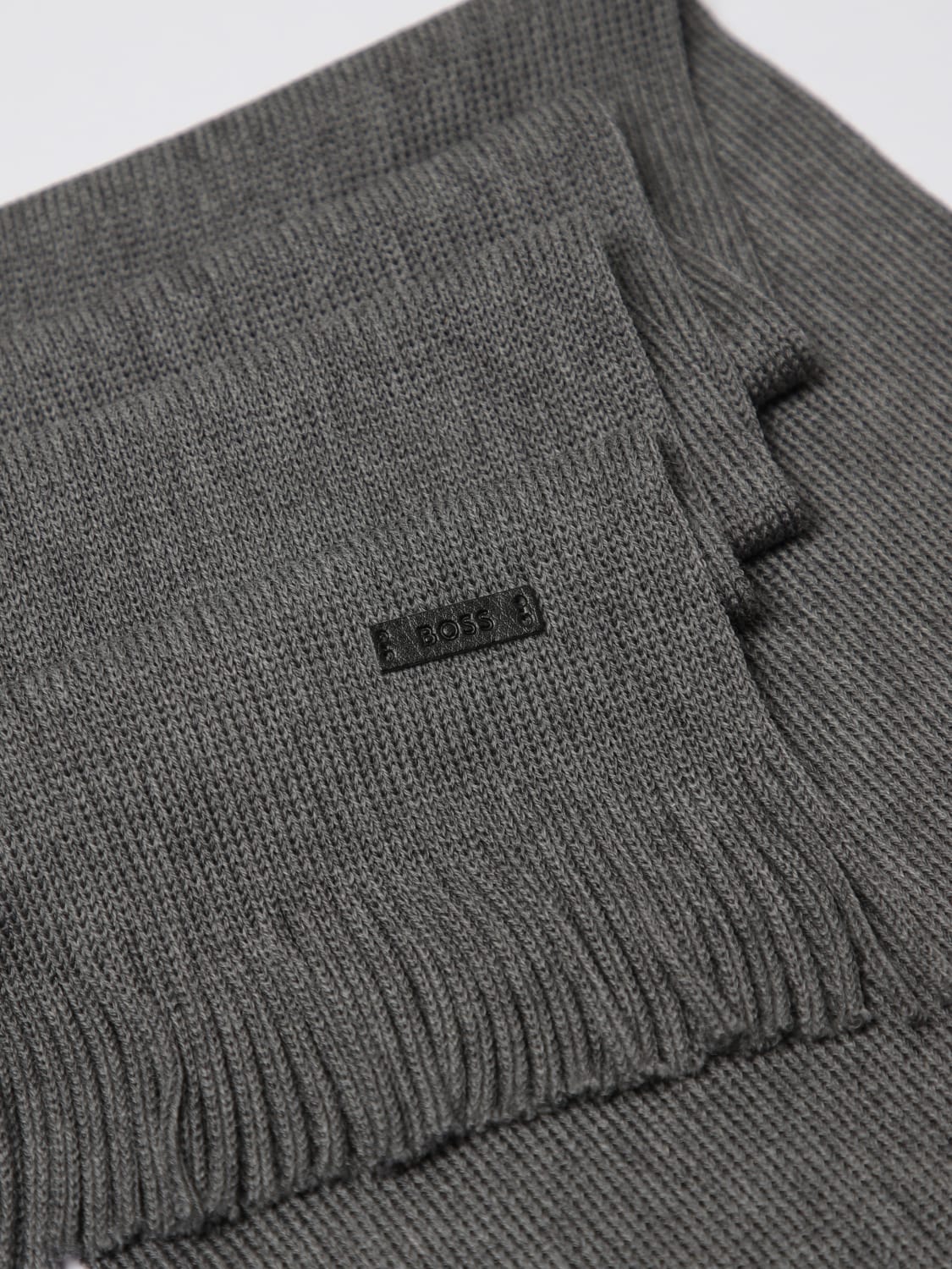 BOSS 围巾: 围巾 男士 Boss, 灰色 - Img 3