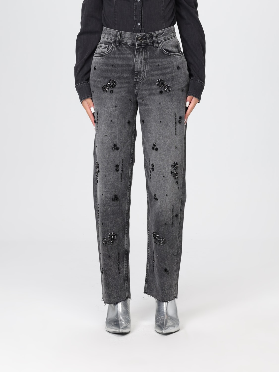 LIU JO VAQUEROS: Vaquero mujer Liu Jo, Negro - Img 1