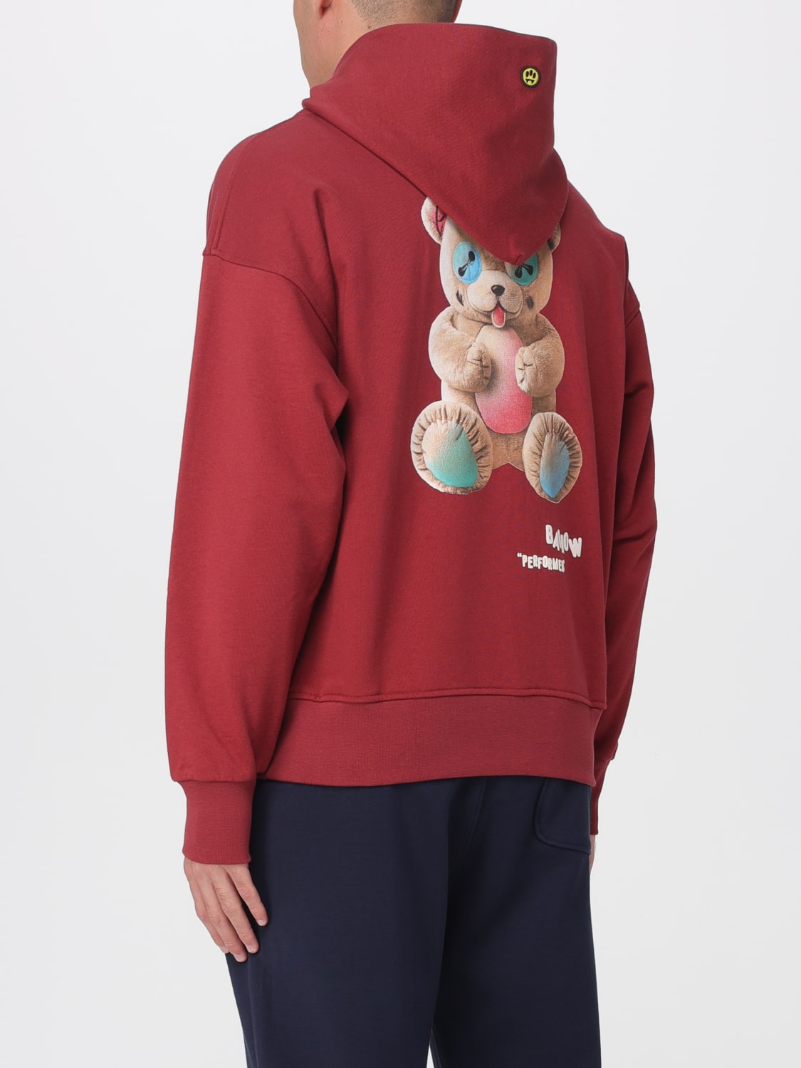 BARROW SWEATSHIRT: Sweatshirt men Barrow, Burgundy - Img 2