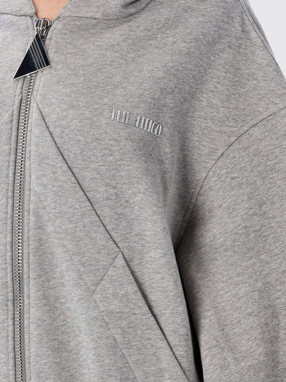 THE ATTICO SWEATSHIRT: Sweatshirt woman The Attico, Grey - Img 3