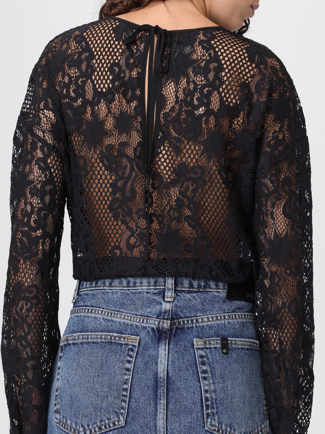 PINKO 上衣: 衬衫 女士 Pinko, 黑色 - Img 4