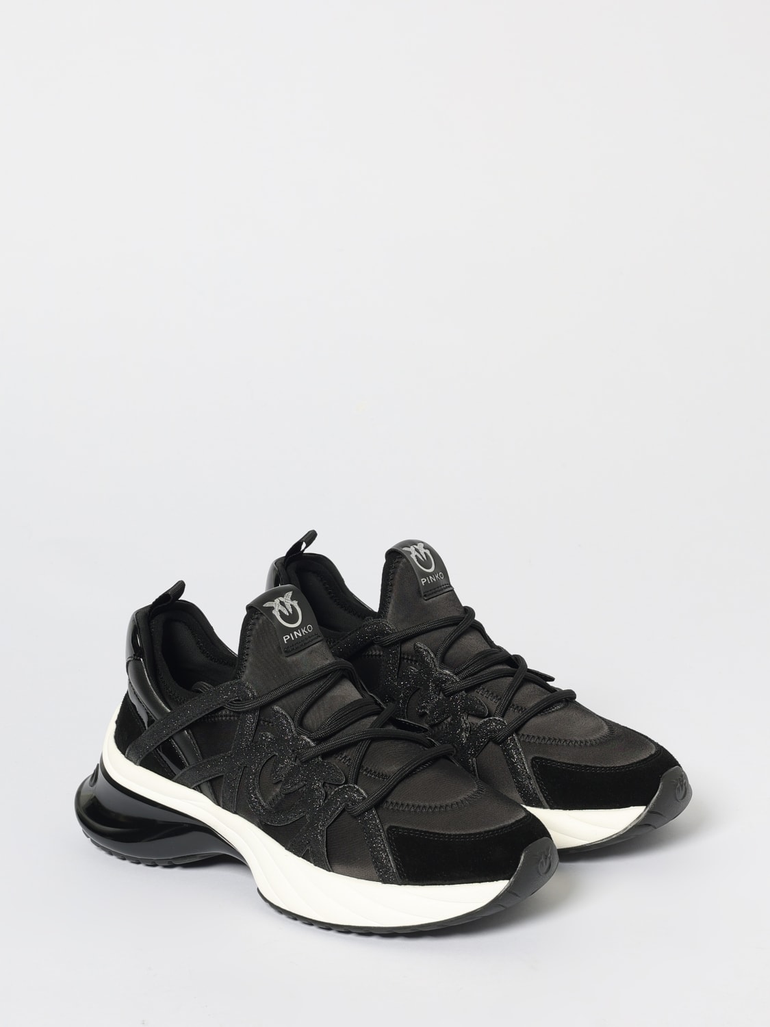 PINKO SNEAKERS: Shoes woman Pinko, Black - Img 2