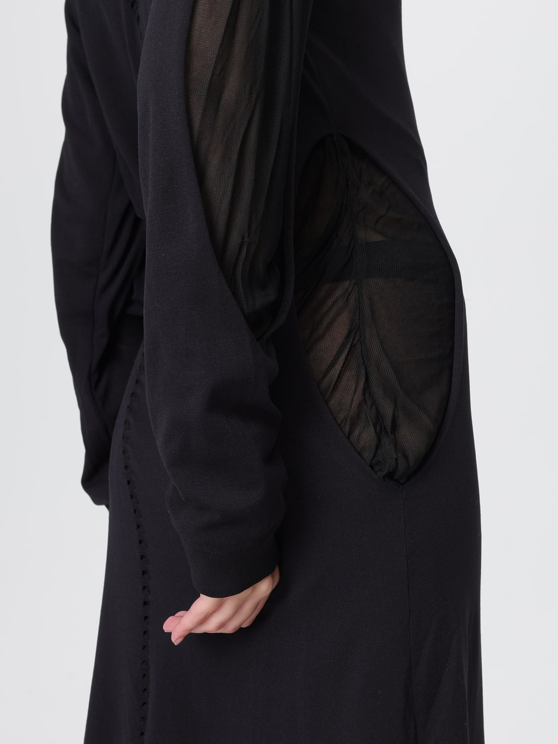 Y-3 DRESS: Dress woman Y-3, Black - Img 4