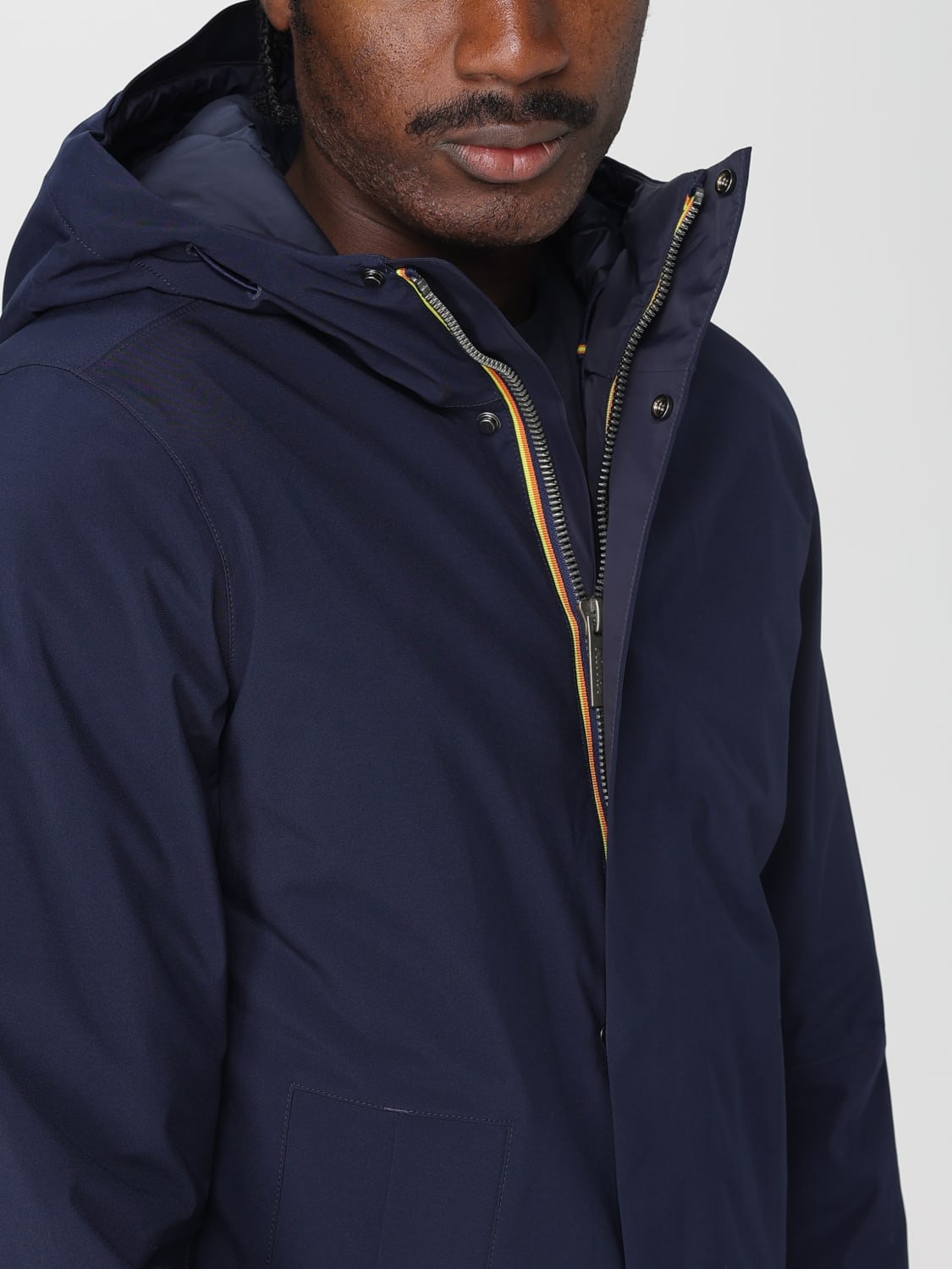 K-WAY JACKET: Coat men K-way, Blue - Img 4