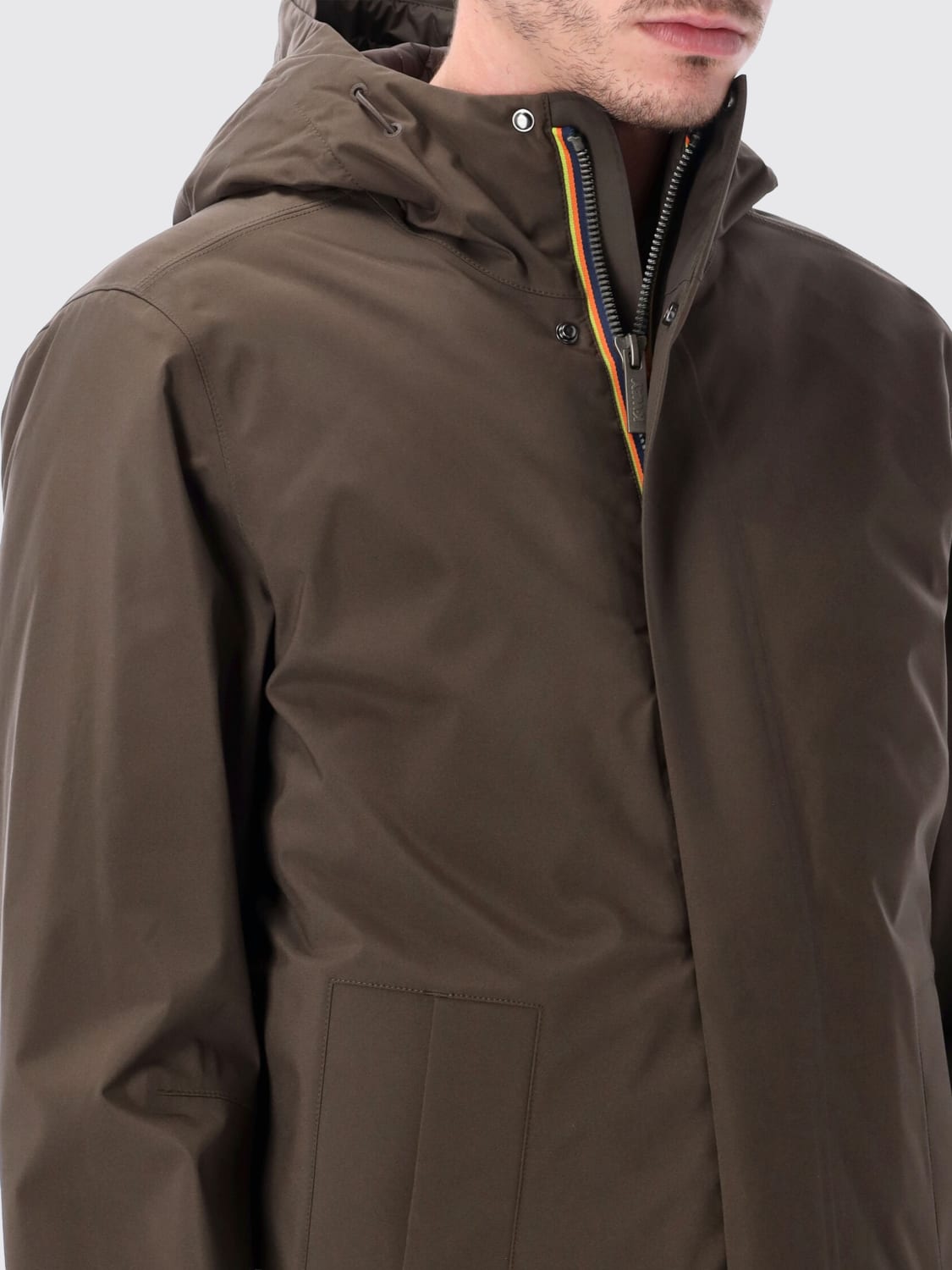K-WAY JACKET: Coat men K-way, Brown - Img 3