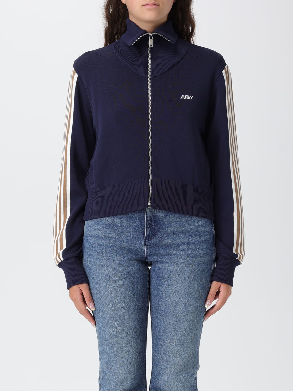 AUTRY SWEATSHIRT: Sweatshirt woman Autry, Blue - Img 1