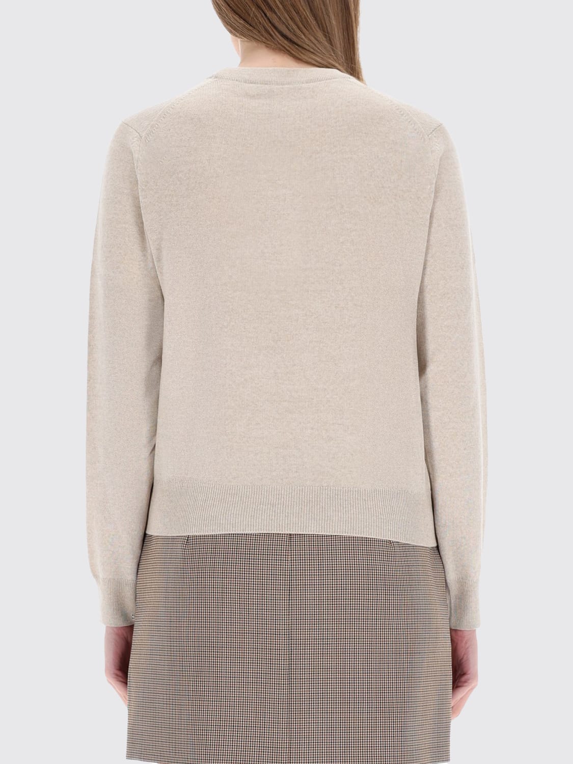 MAISON KITSUNÉ PULLOVER: Pullover damen Maison KitsunÉ, Beige - Img 3