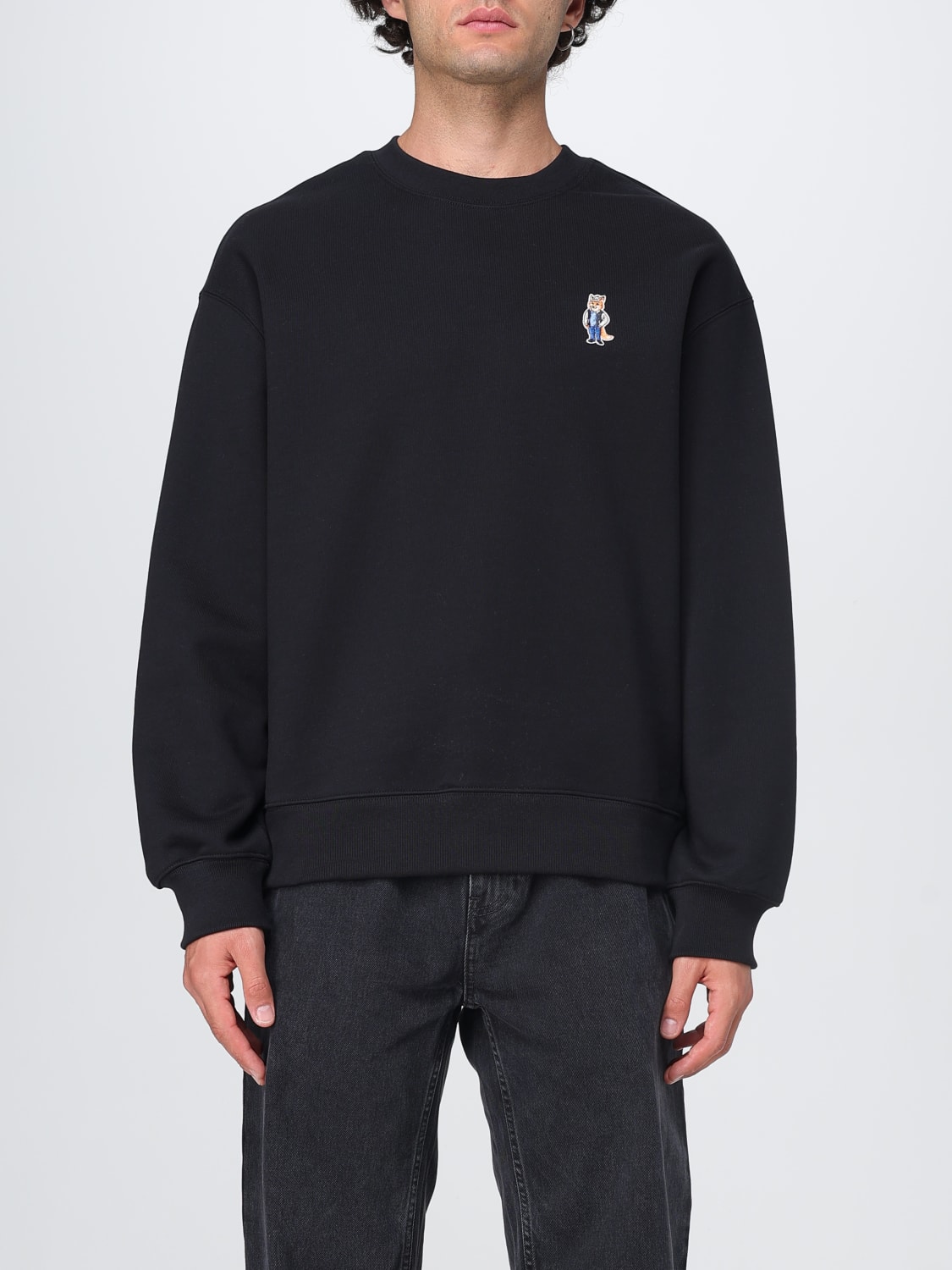 MAISON KITSUNÉ SWEATSHIRT: Sweater men Maison KitsunÉ, Black - Img 1