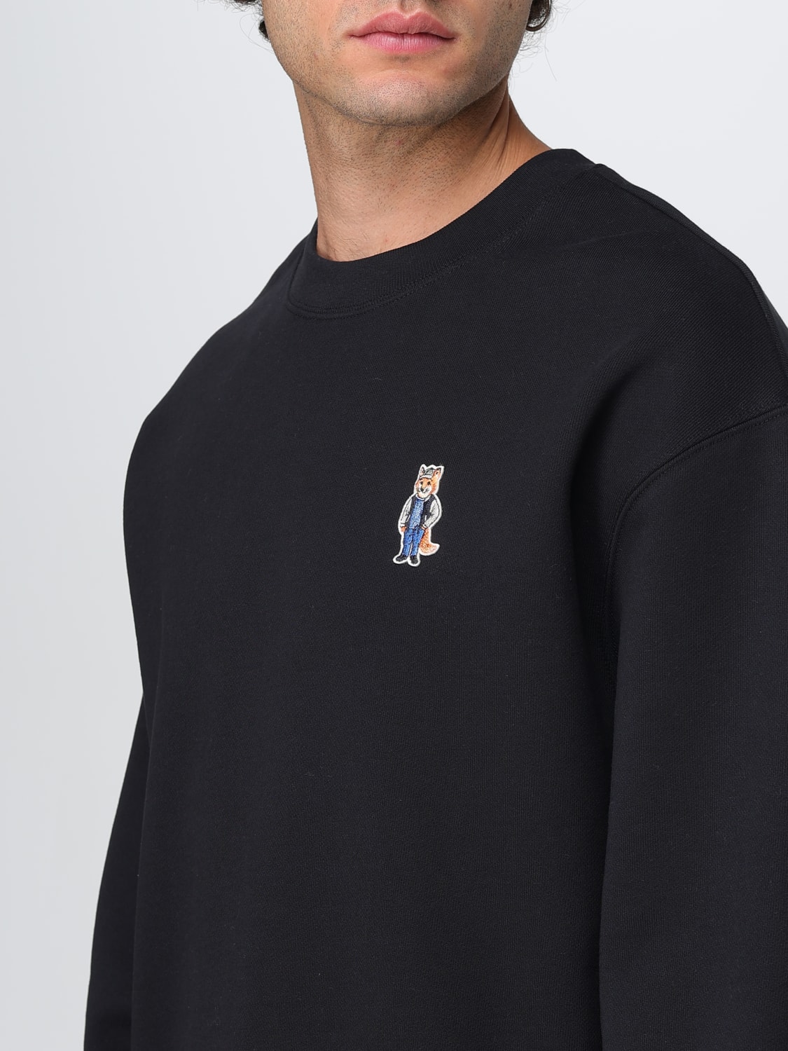 MAISON KITSUNÉ SWEATSHIRT: Sweater men Maison KitsunÉ, Black - Img 3