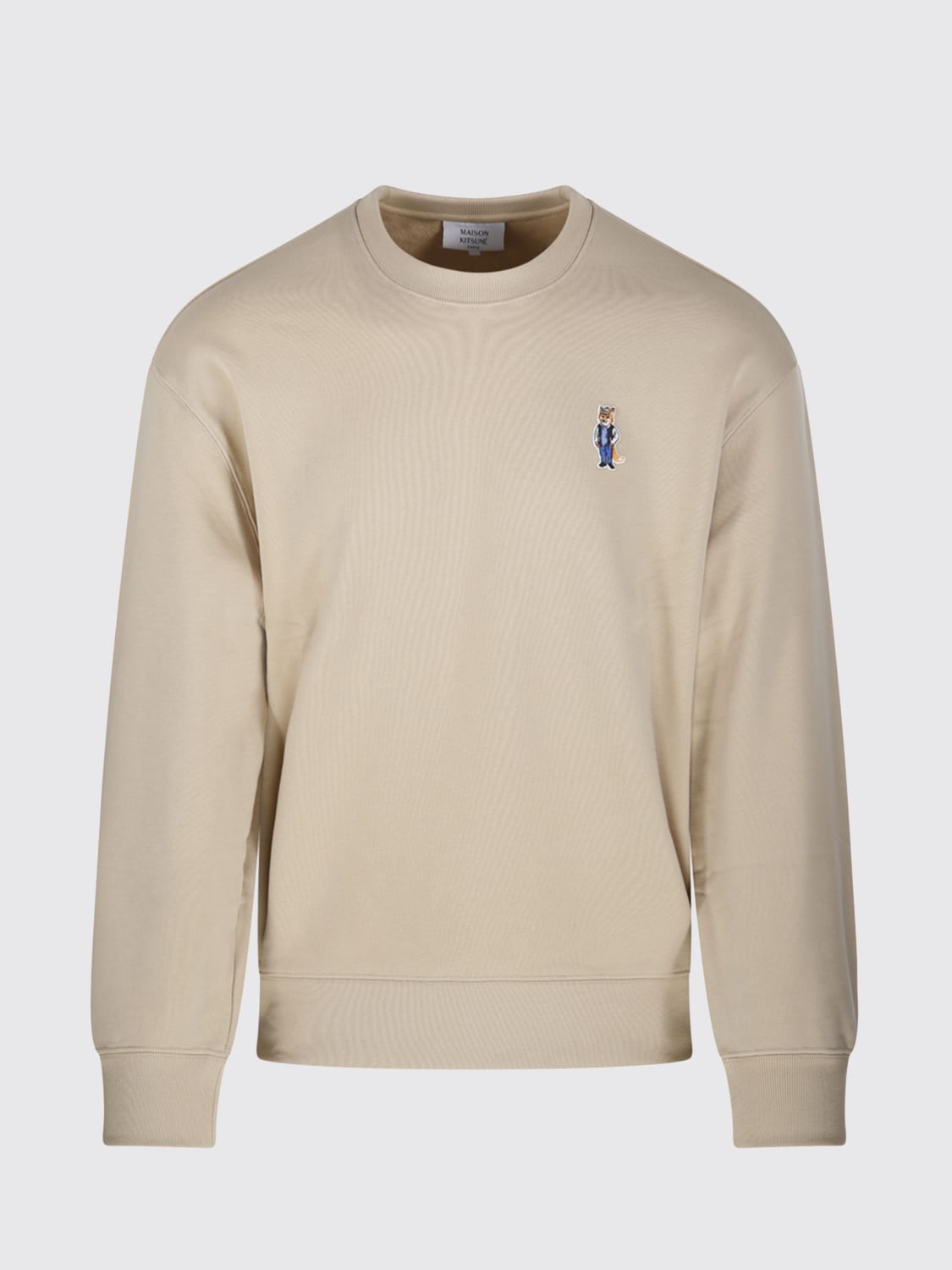 MAISON KITSUNÉ SWEATSHIRT: Sweater men Maison KitsunÉ, Beige - Img 1