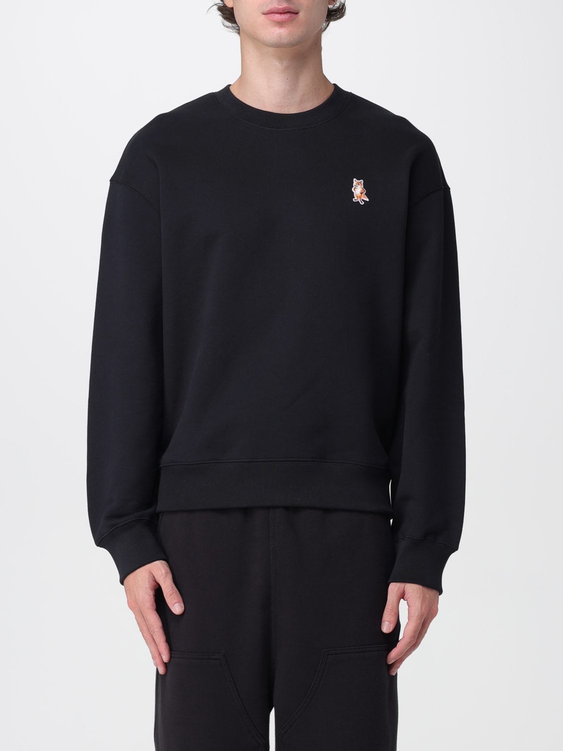 MAISON KITSUNÉ SWEATSHIRT: Sweater men Maison KitsunÉ, Black - Img 1
