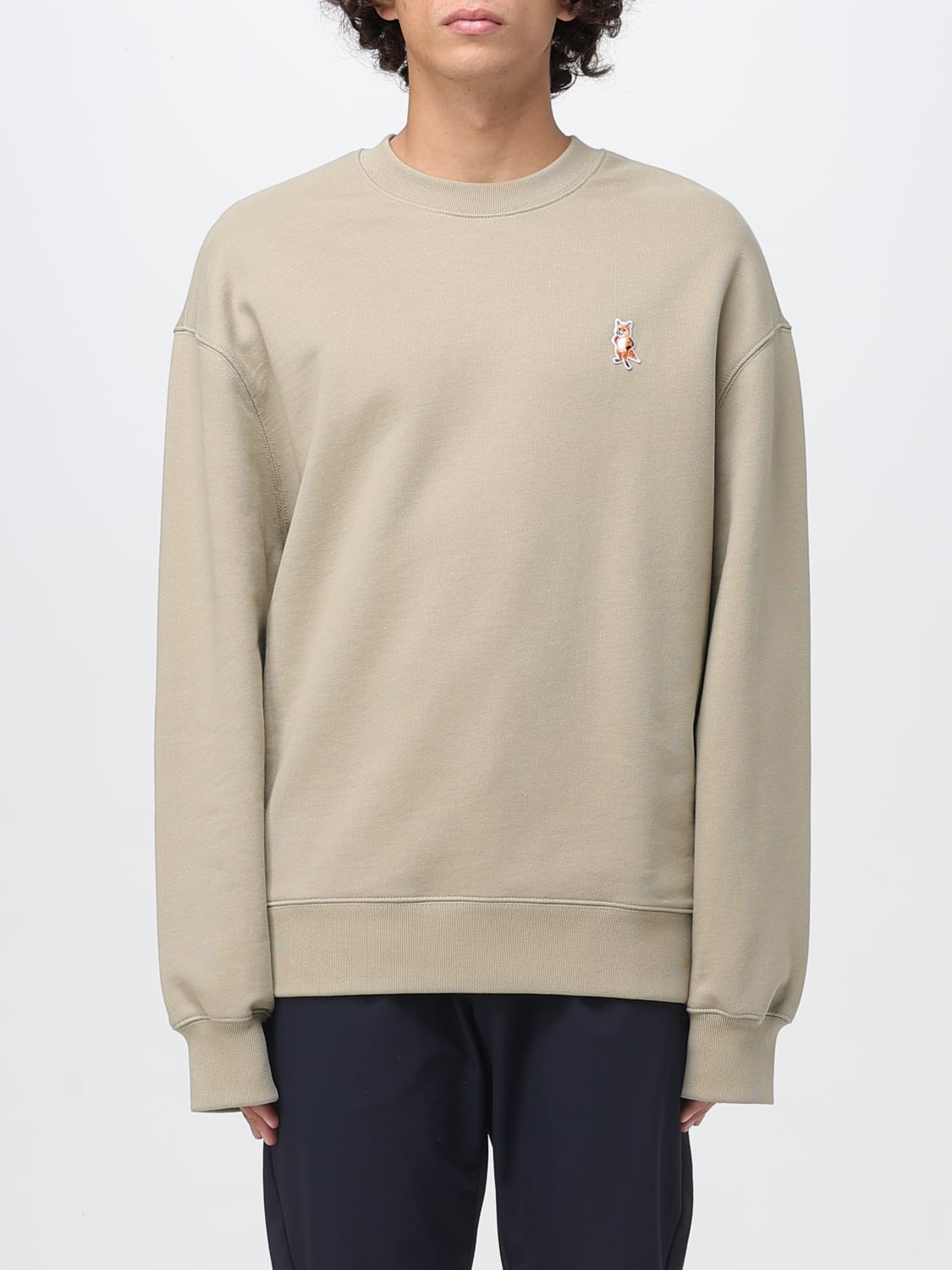 MAISON KITSUNÉ SWEATSHIRT: Sweater men Maison KitsunÉ, Beige - Img 1
