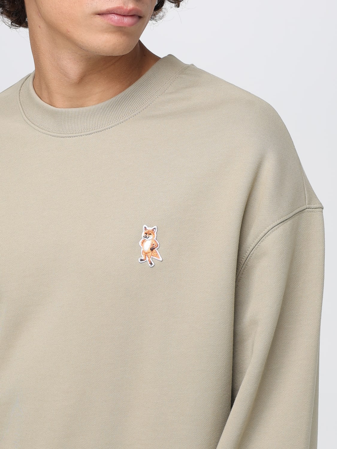 MAISON KITSUNÉ SWEATSHIRT: Sweater men Maison KitsunÉ, Beige - Img 3