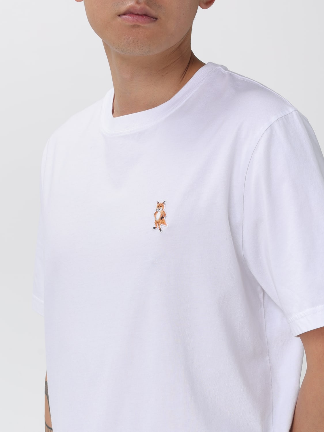 MAISON KITSUNÉ CAMISETA: Polo hombre Maison KitsunÉ, Blanco - Img 3