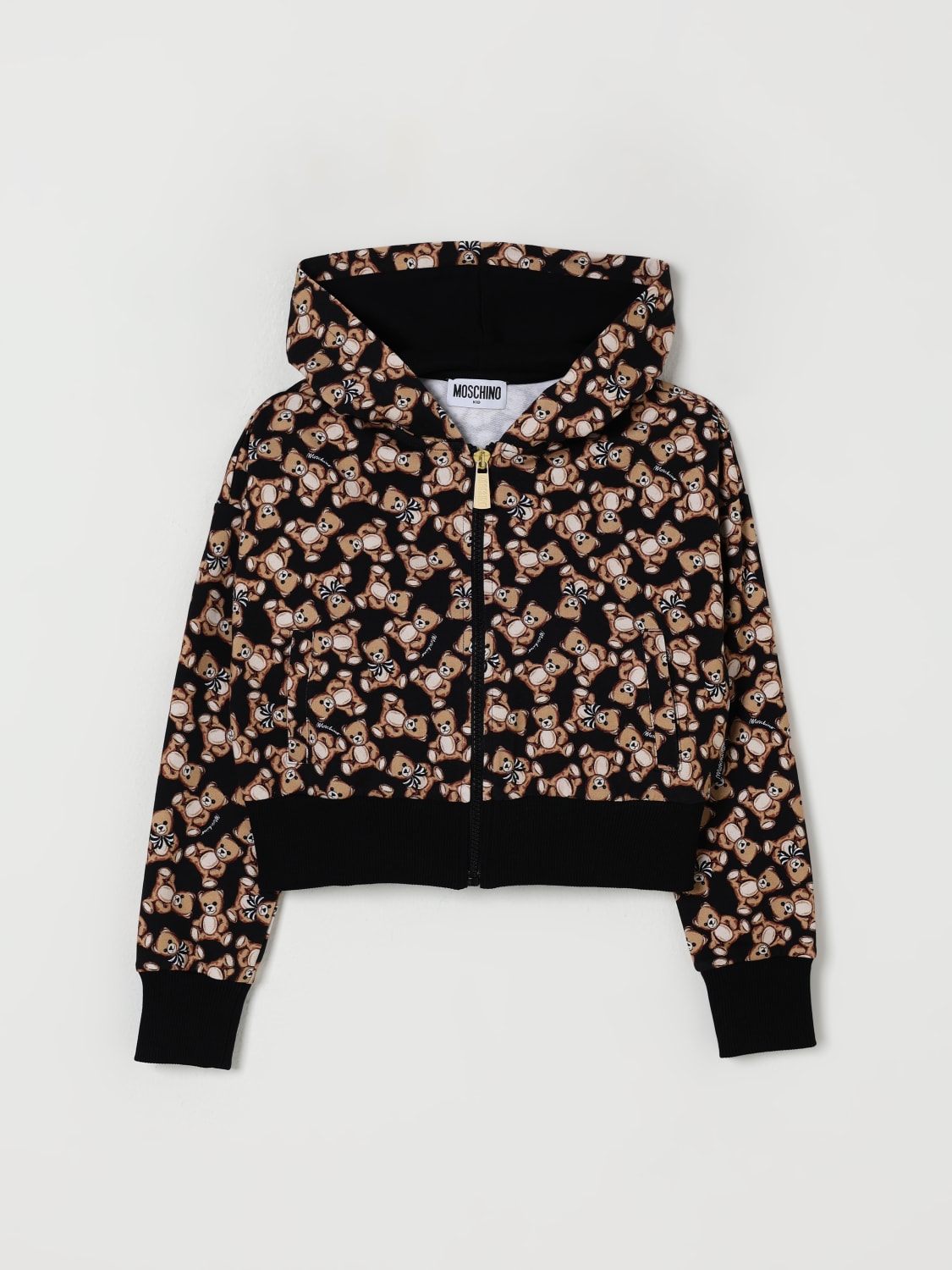 MOSCHINO SWEATER: Sweater kids Moschino, Black - Img 1