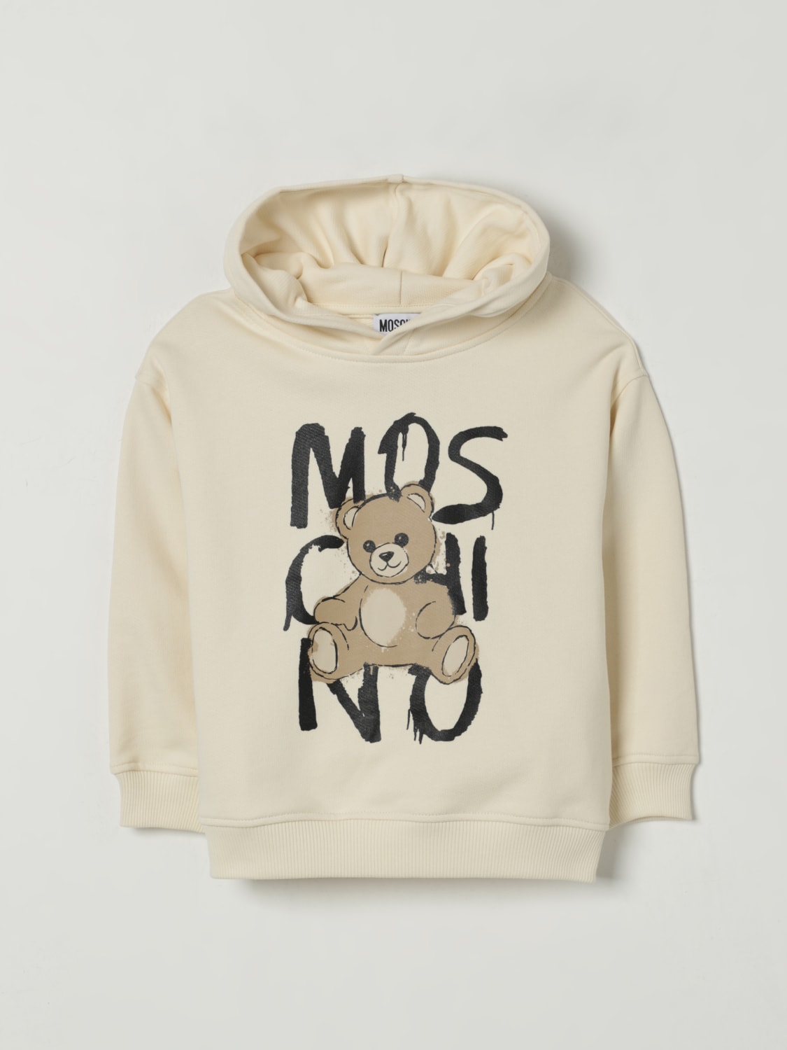 MOSCHINO SWEATER: Sweater kids Moschino, Ivory - Img 1