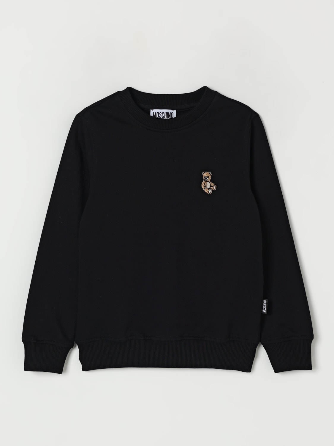 MOSCHINO SWEATER: Sweater kids Moschino, Black - Img 1