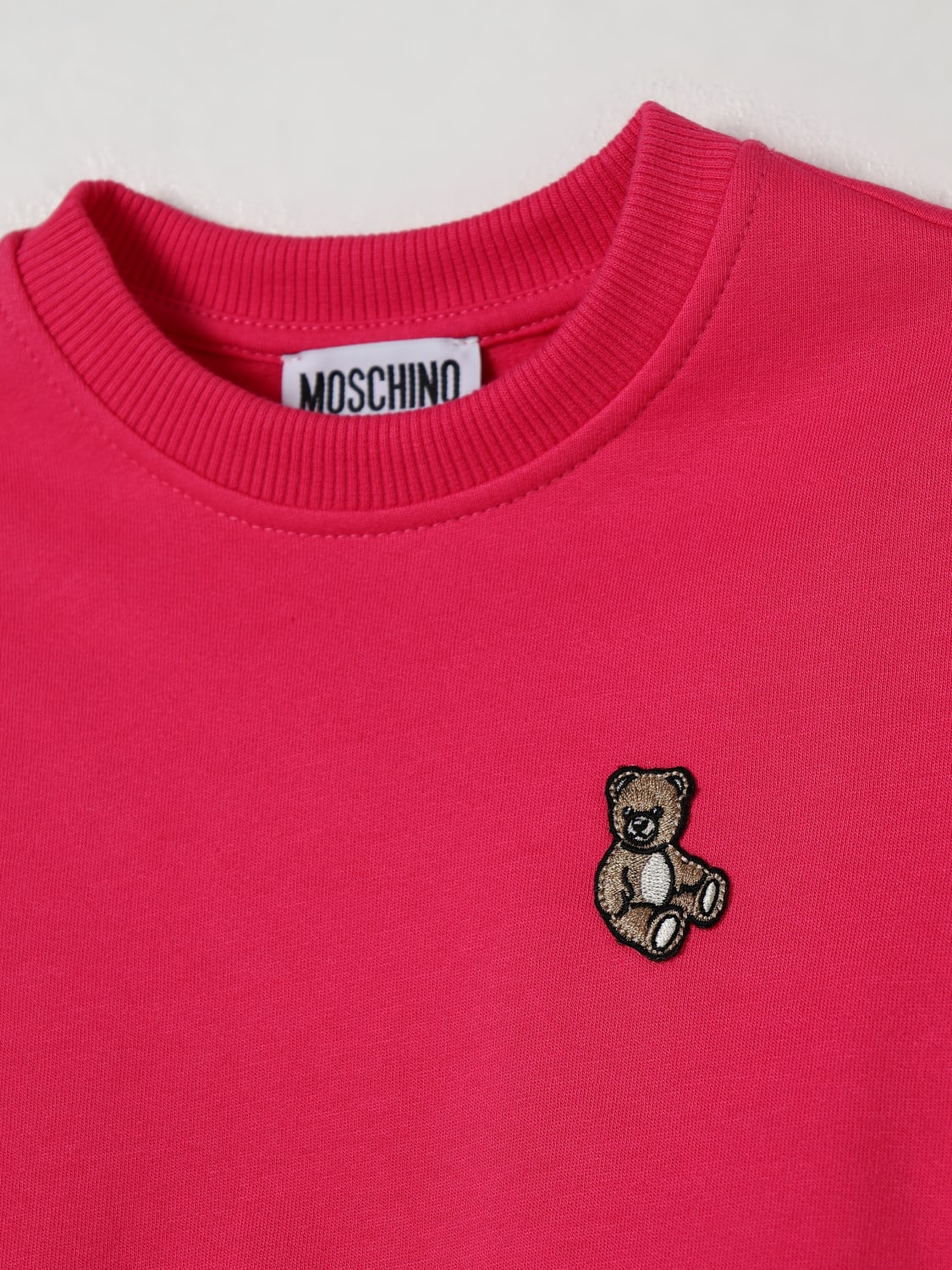MOSCHINO SWEATER: Sweater kids Moschino, Fuchsia - Img 3