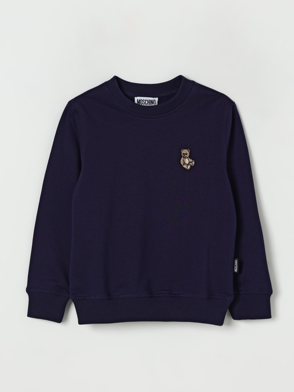 MOSCHINO SWEATER: Sweater kids Moschino, Blue - Img 1