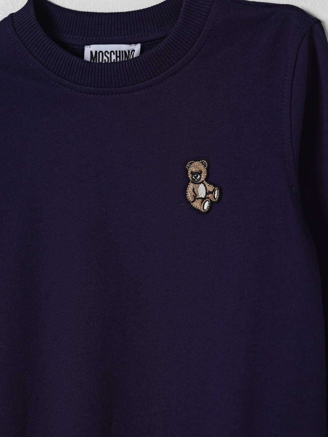 MOSCHINO SWEATER: Sweater kids Moschino, Blue - Img 3