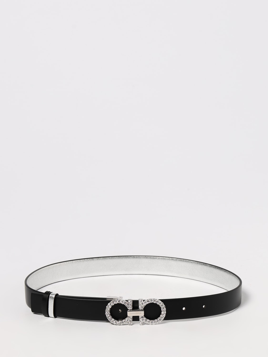 FERRAGAMO 皮带: 皮带 女士 Ferragamo, 银色 - Img 2