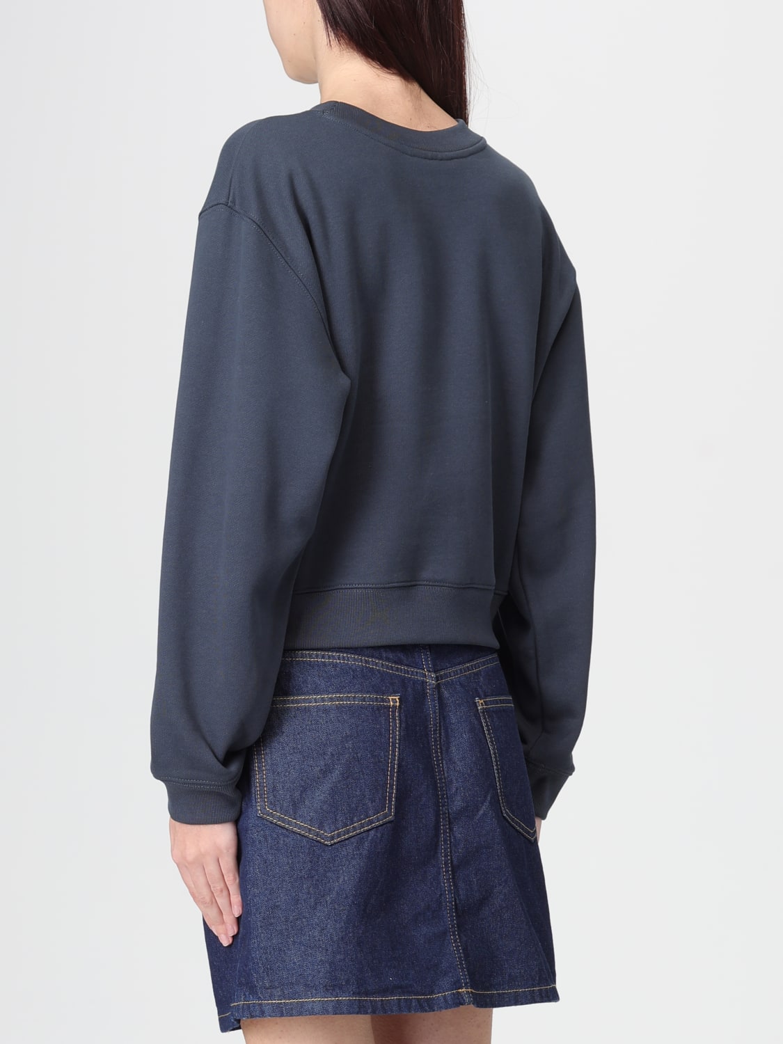 MAISON KITSUNÉ SWEATSHIRT: Sweater woman Maison KitsunÉ, Blue - Img 2