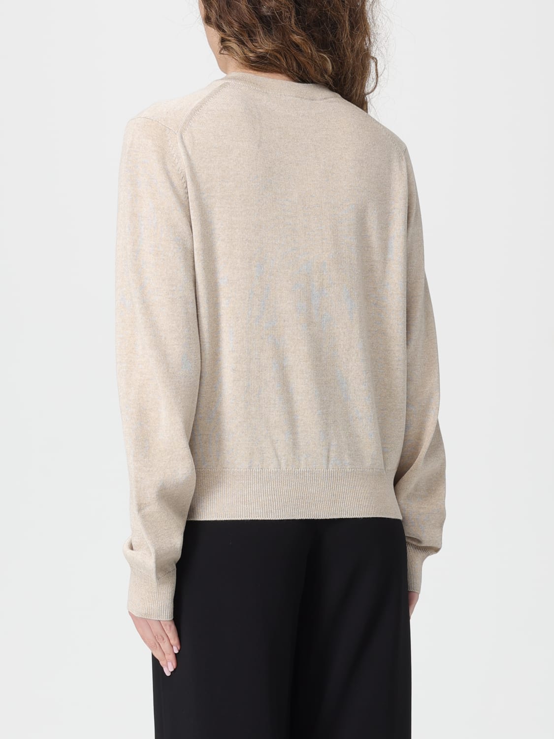 MAISON KITSUNÉ PULLOVER: Strickjacke damen Maison KitsunÉ, Beige - Img 2
