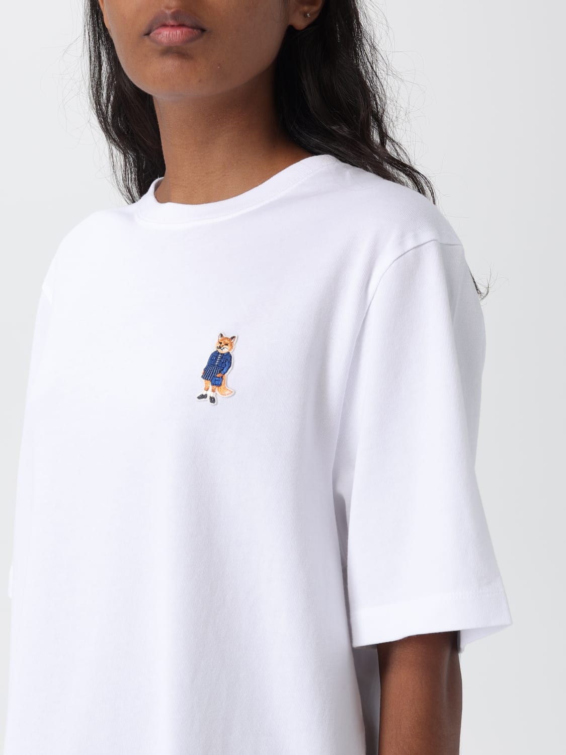 MAISON KITSUNÉ T-SHIRT: T-shirt damen Maison KitsunÉ, Weiß - Img 3